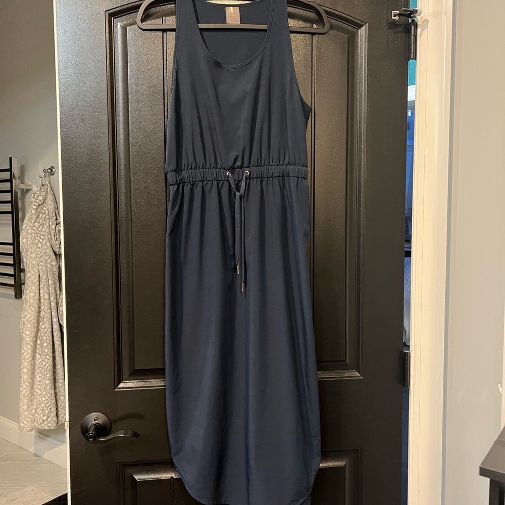 Calia Elegant Navy Sleeveless Dress